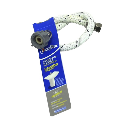 [42303] Tubo abasto 3/8x1/2x16" coflex evlb-d16