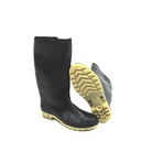 Bota hule #41-8 sin forro 7 gatos negro