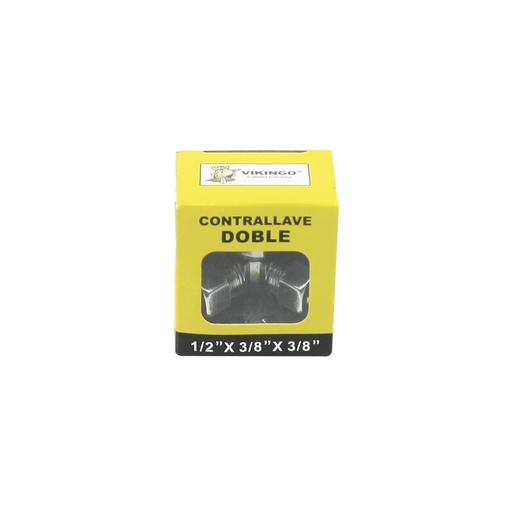 [48378] Valvula angulo 1/2x3/8x3/8" doble 8/av-dual