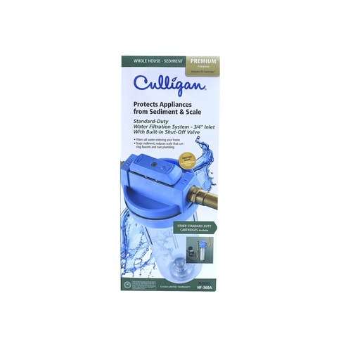 [51367] Filtro agua 3/4" con válvula hf-360 culligan