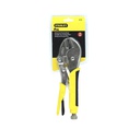 Llave perra 10" recta stanley 84-379 forro amarillo