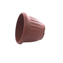 Macetera plastica redonda 23x18cm con base cs1103816