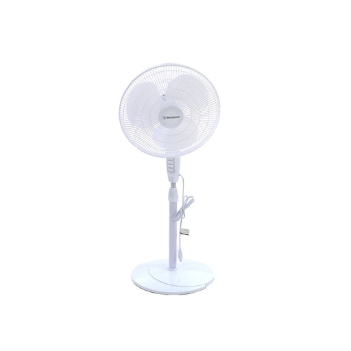 [60202] Ventilador pedestal 16" 3-velocidades westing 72700 blanco