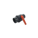 Valvula balin 4" pvc sin rosca perilla larga ld-828s