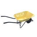 Carreta construcción 5cf llanta solida vikingo amarillo armada
