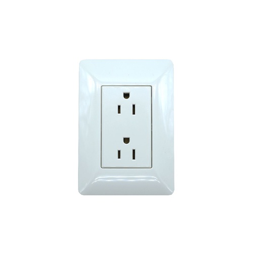 [64754] Tomacorriente doble empotrable bm1206 blanco