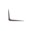 Escuadra metal 4"x5"x0.8mm cafe oscuro
