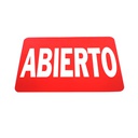 Rotulo plastico "abierto/cerrado" 20664