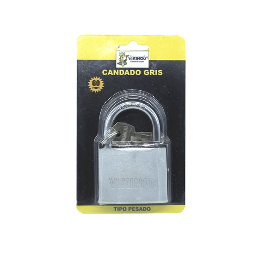 [86945] Candado vikingo 60mm gris ipg60
