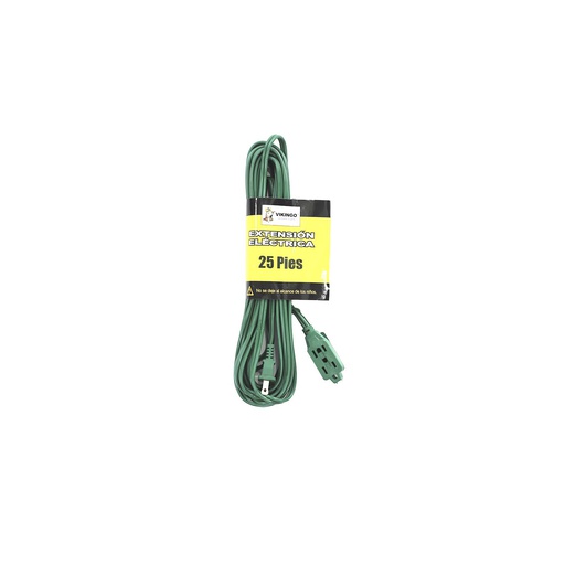 [86992] Extensión electrica 25' vikingo hecb-25 verde