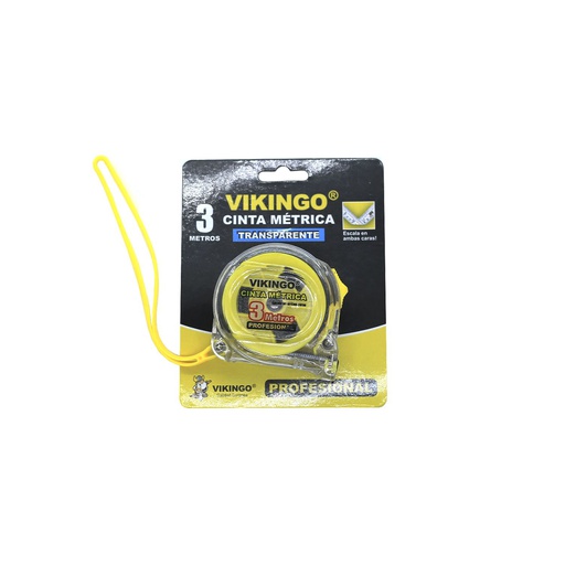 [87116] Cinta metrica 3mtx5/8" vikingo mtt3 transparente