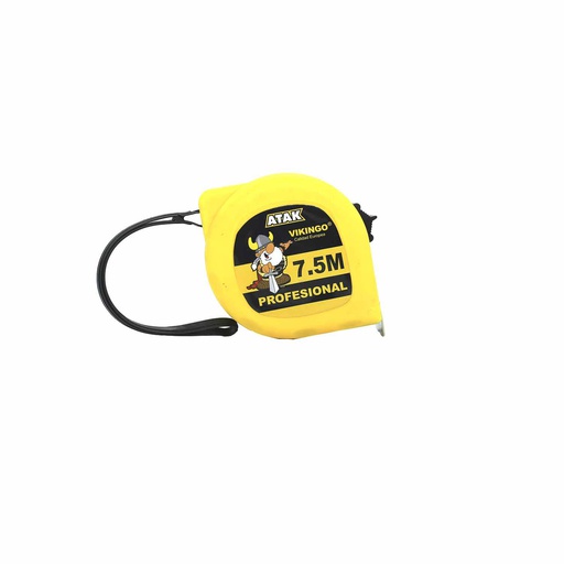 [87121] Cinta metrica 7.5mtx1" vikingo mtd75 negro/ amarillo