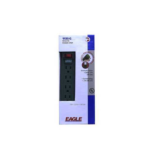 [92962] Tomacorriente multiple 6ench eagle 1135g