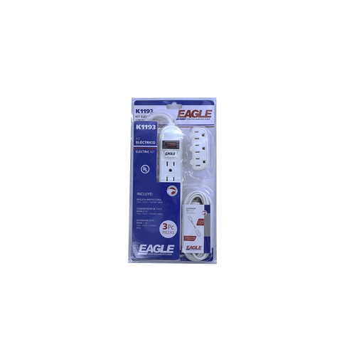 [96400] Tomacorriente multiple 3pc eagle k1193