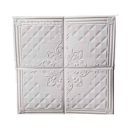 [123960] Decoracion para pared 70x70cm con adhesivos girasol blanco