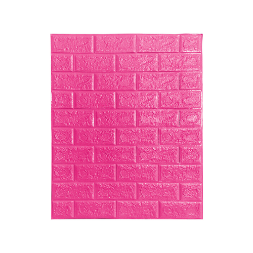 [123945] Decoracion para pared 70x77cm con adhesivo 3d rosado