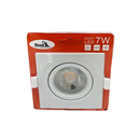 Lamparaara de panel empotrada led 1l 7w 9cm 3000k cuadrada