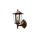 Lampara pared exterior 1l 40w 17x35cm l-403 bronce