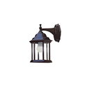 Lampara pared exterior 1l 40w 17x35cm l-404 negro