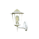 Lampara pared exterior 1l 40w 17x37cm l-403 blanco