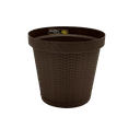 Macetera Plastica Redonda 30X26Cm Con Base Mega 1471