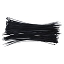 Abrazadera plastica aj 14" 100pc negra