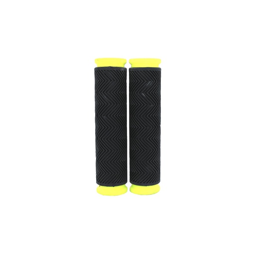 [85297] Guante bici 120mm hule negra/amarillo/verde