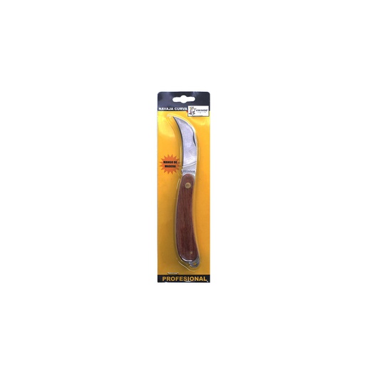 [36266] Navaja curva mango madera vikingo8/ckc