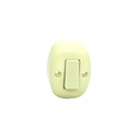 Switch sencillo superf con tornillo  123 crema