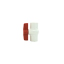 Valvula balin 3/4" pvc sin rosca para l gris/blanco