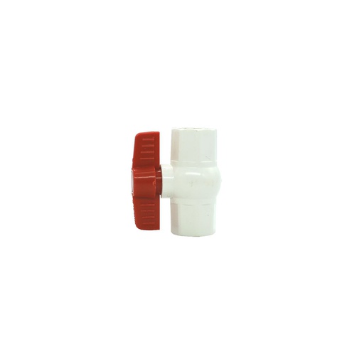 [34952] Valvula balin 3/4" pvc sin rosca para l gris/blanco
