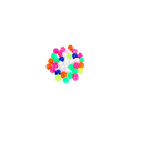 Adorno rayo pelotitas neon bolsas 36pc o30