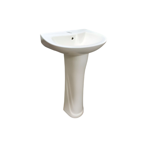 [135011] Lavamano ceramica luigi con pedestal adp-1060 beige