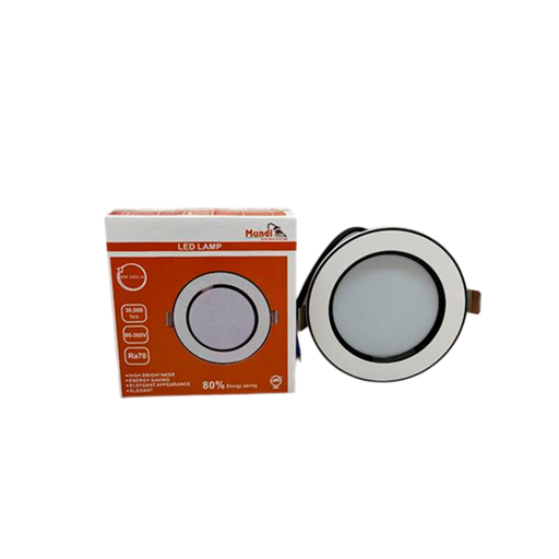 [142388] Lampara empotrable led 6w 3000k mundi-lite blanco /negro