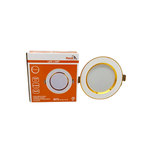 [142393] Lampara empotrable led 6w 6500k mundi-lite blanco dorado