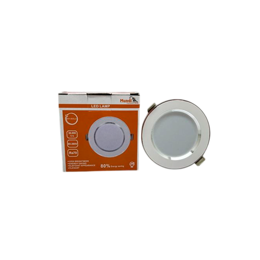 [142387] Lampara empotrable led 6w 6500k mundi-lite blanco /gris
