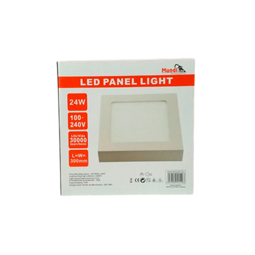 [91699] Lampara panel superior led 24w 29cm 6500k cuadrado