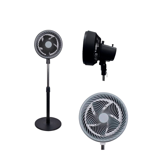[138766] Ventilador pedestal 10" 5a 110v f-1003 blcon negro