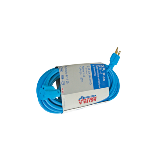 [45944] Extension electrica 25' ind 3/16g aguila 215-25 azul