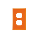 Placa para toma doble eagle 2132-rn naranja