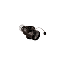 Socket calavera con toma cadena negro ro 718-bk