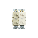 Switch doble empotrable 15a 120/277v sin pestaña ea 271-v