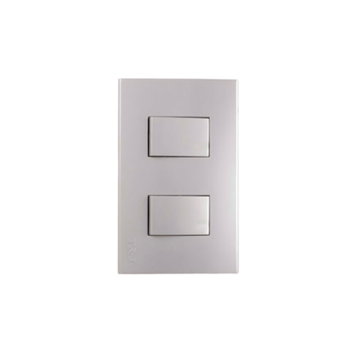 [106106] Switch doble 3v t&j 8015pl plata