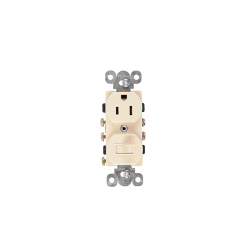 [35902] Switch sencillo con toma empotrable 15a aguila 274v
