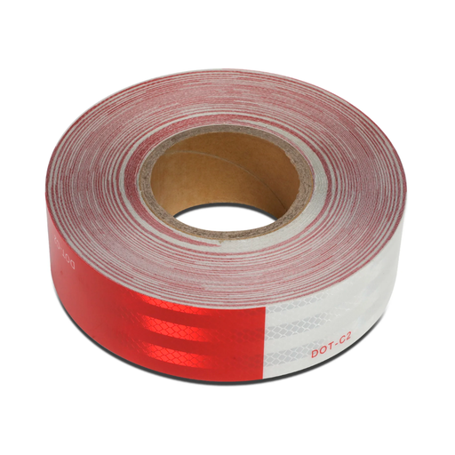 [2153] Cinta reflectiva 2" 3m 983-326 rojo/blanco
