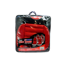 Forro asiento carro 10pc csc28689 negro/rojo