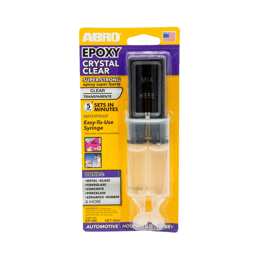 [26430] Pegamento epoxy 25ml 2tub abro ep-300 transparente