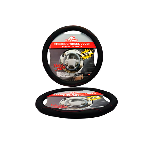 [87851] Forro para timon racing acswc-25100 negro/rojo