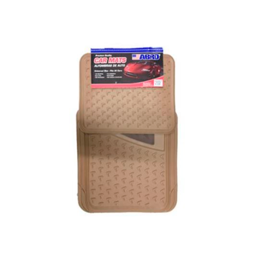 [89773] Alfombra de hule para carro 4 piezas abro cm1860p beige