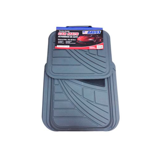 [81901] Alfombra de hule para carro 4 piezas abro cm1862p gris